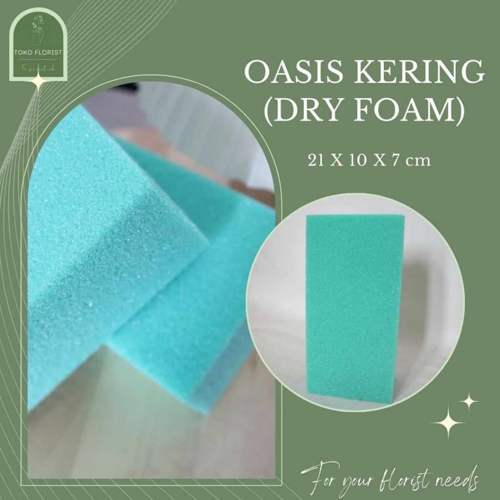 GROSIR FOAM SAVANA FLoral Foam KERING  21cmx10cmx7cm isi 22pcs