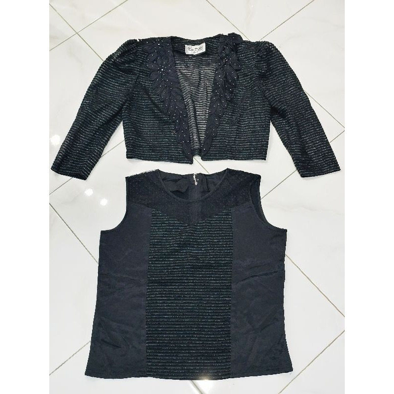 One set wanita by Ladosa (Top dalaman + Blazer outer) fit to M-L