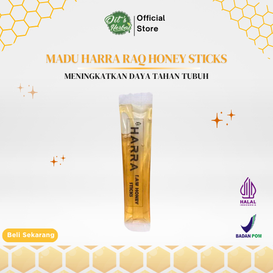 

Madu Alami HARRA 100% Raw Honey Sticks - Madu Murni dalam Sachet Praktis 12gr - 1 Sachet