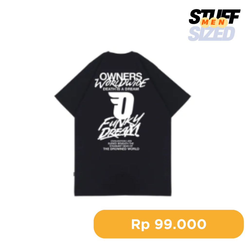 Owners kaos hitam Owners Tshirt Kaos Pria - Funky