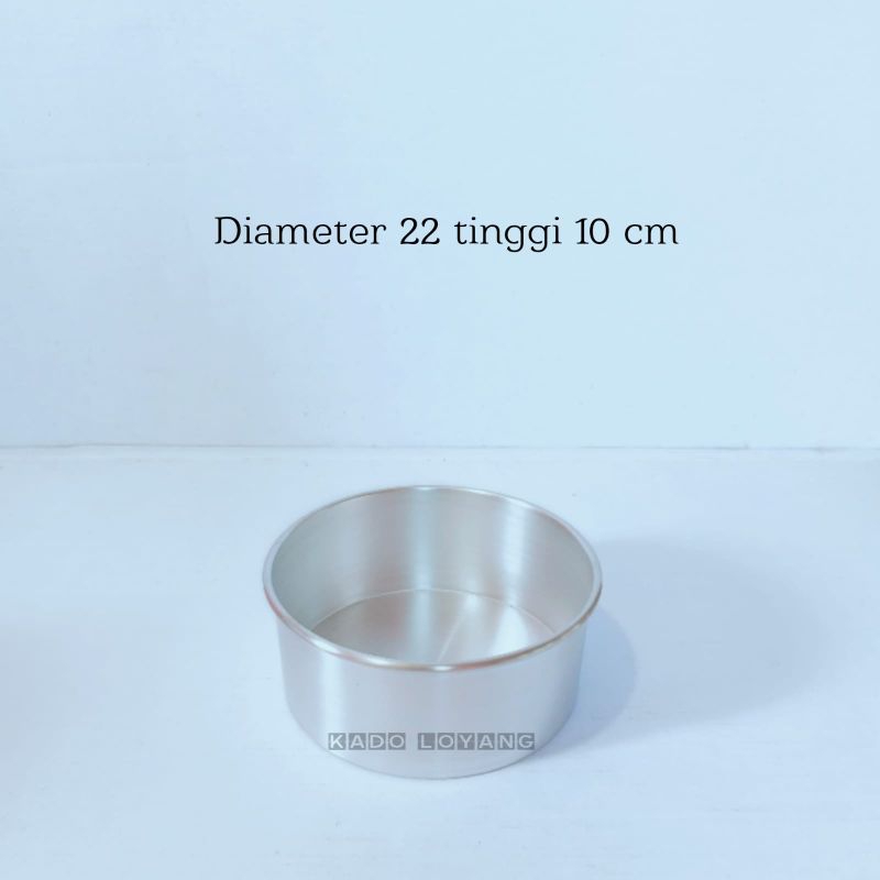 Loyang Bulat Press, Loyang Kue Bulat 16, 18, 20, 22 Cm Tinggi 10 Cm Kualitas Bahan 0,8 Mm Pasti