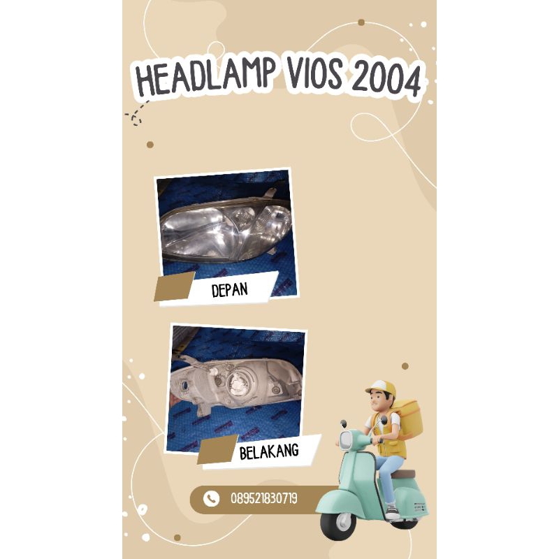 Headlamp vios 2004