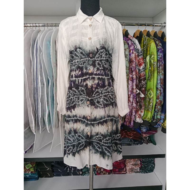 PO Atasan Kemeja Tunik wanita Batik Sasirangan