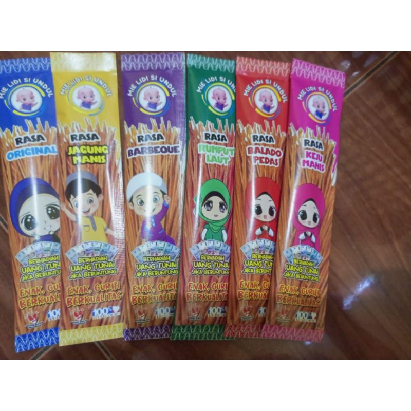 

Mie Lidi Sigundul 12gram 6 varian rasa