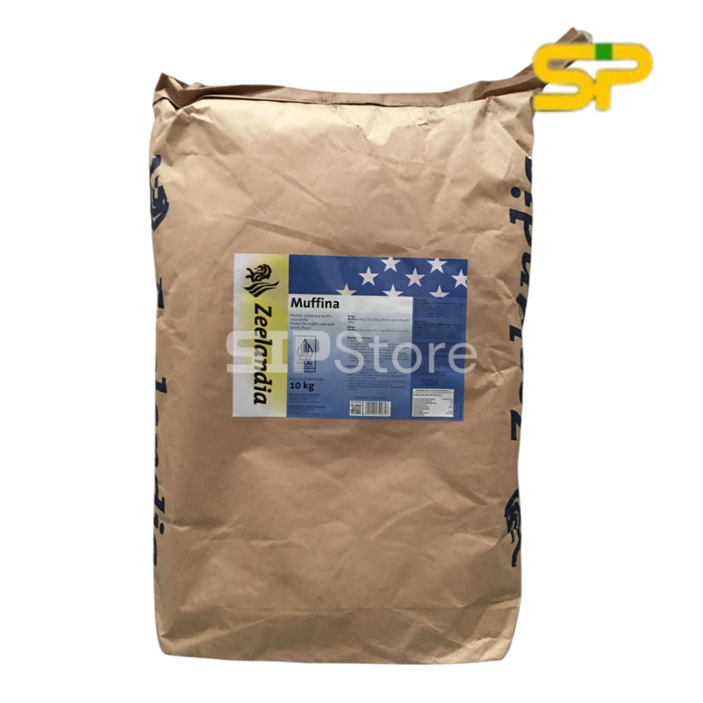 

Zeelandia Muffina Lezzat Cake Mix 10 kg / Tepung Premiks Instan Siap Pakai / Tepung Premiks Kue Muffin 10 kg