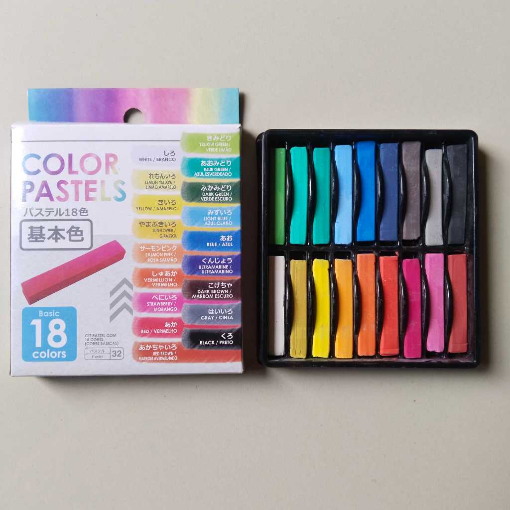 

Preloved Daiso 18 Basic Color Pastels / Soft Pastel