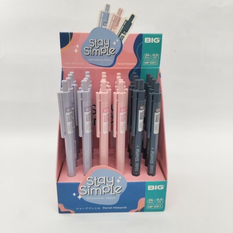 

BIG Pensil Mekanik / Mechanical Pencil 2B 0.5 MM Stay Simple MP 5011