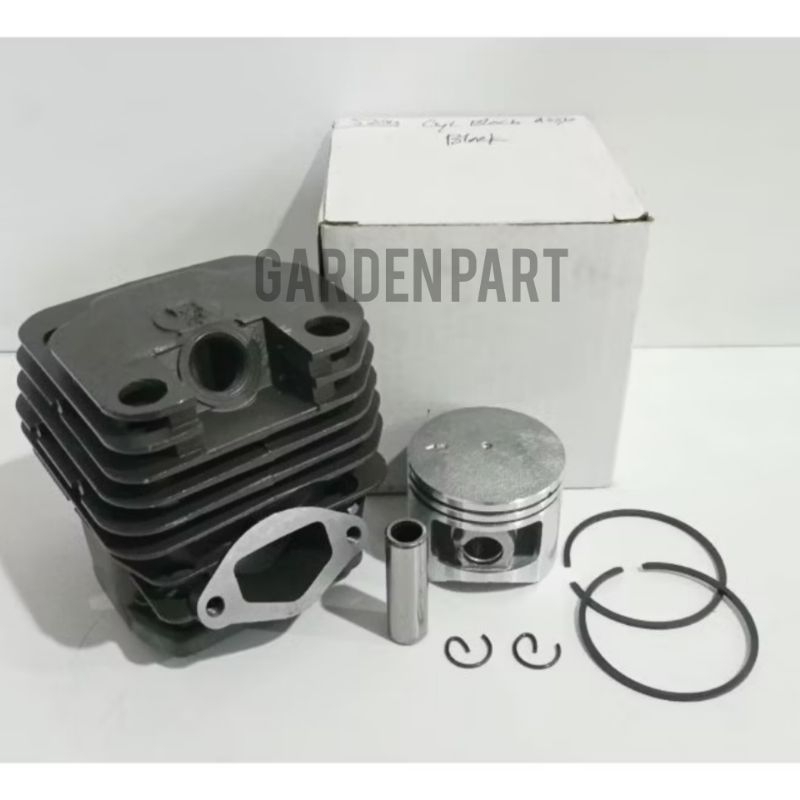Cylinder Blok Assy hitam 5200 / Silinder Blok Mesin Chainsaw 5200 hitam
