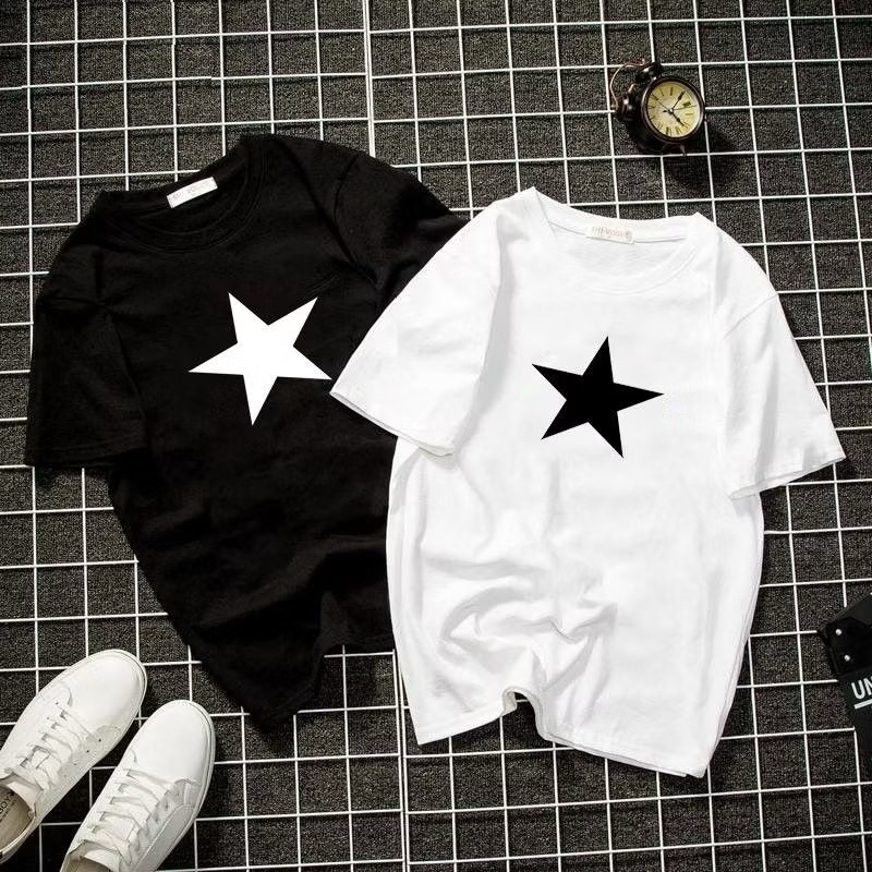 BINTANG Mode Korea kaos pria wanita T-shirt baju oversize t shirt distro