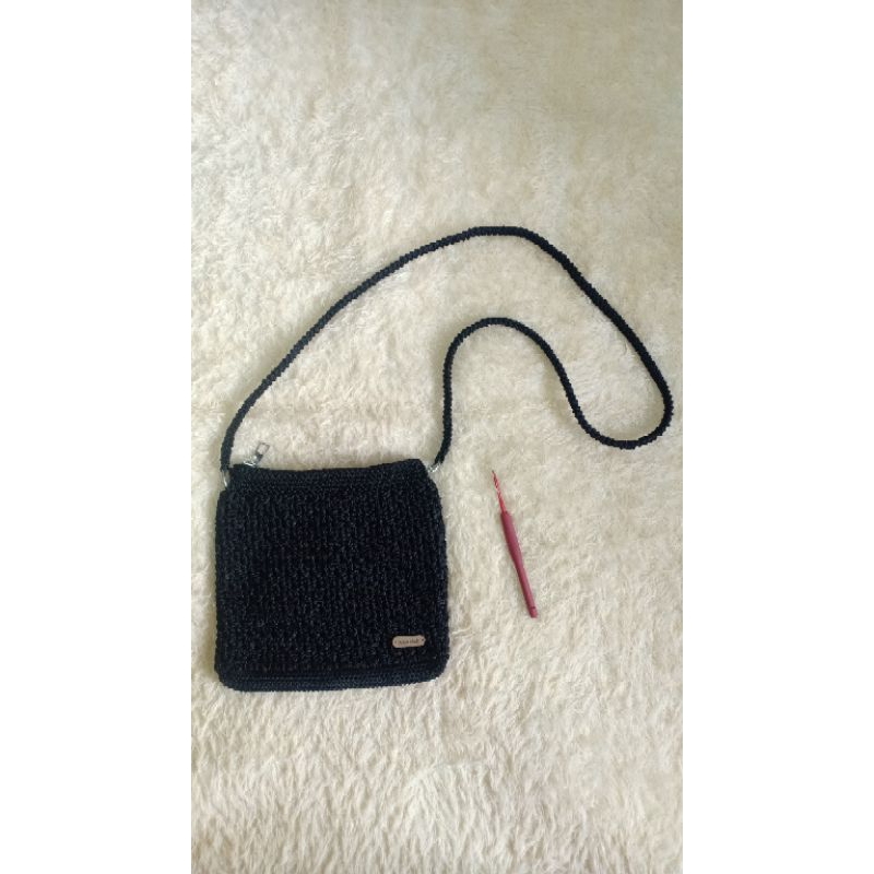 POUCH HP POLY RAJUT / TAS SELEMPANG HP RAJUT / DOMPET HP WANITA RAJUT