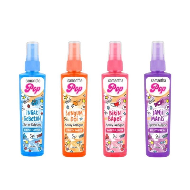 SAMANTHA POP SPRAY CLOGNE 105 ML| MINYAK WANGI ANAK