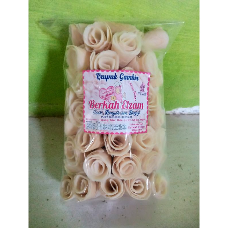 

KRUPUK GAMBIR MANIS RASA JAHE (CONTONG)