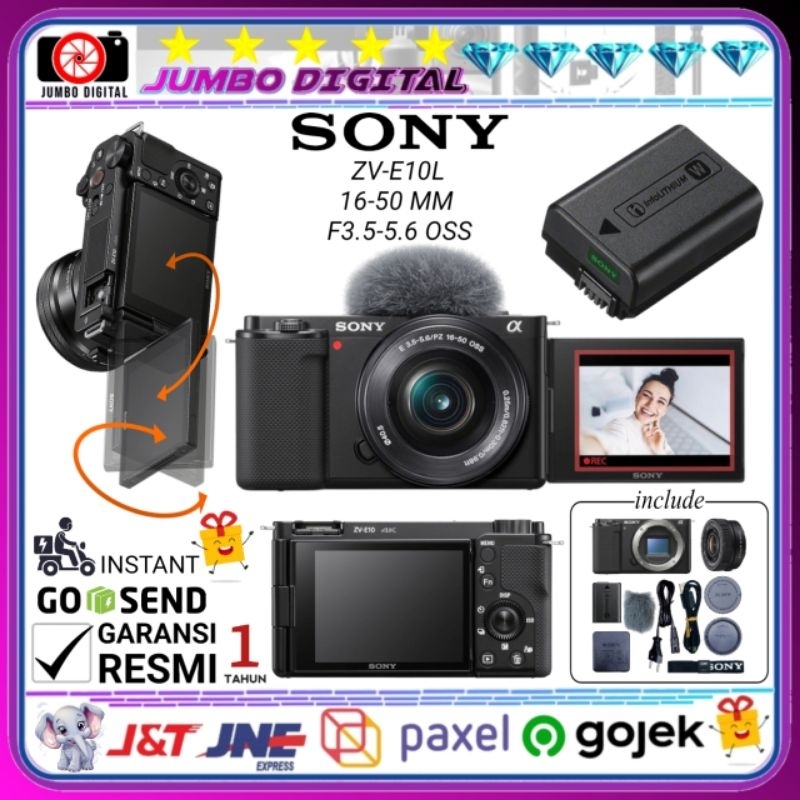 Sony ZVE10L E PZ 1650MM F3.5-5.6 OSS ZV E10 L 10 Camera 1650 MM Pocket Mirrorless Digital