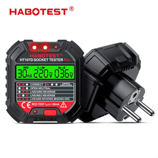 Habotst HT107D Digital Smart Socket Tester Detector Voltage Test Ori - HT107D