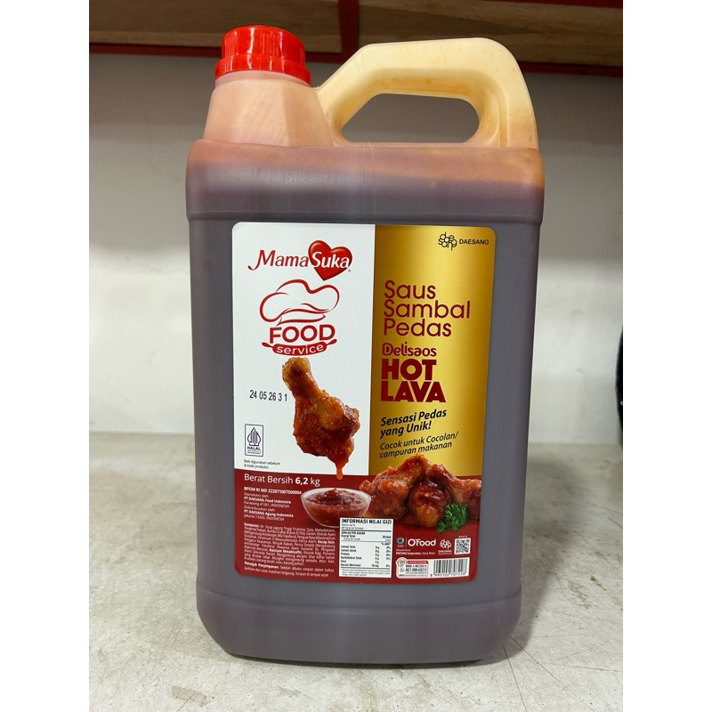 

Saus Sambal Hot Lava 6.2KG mamasuka