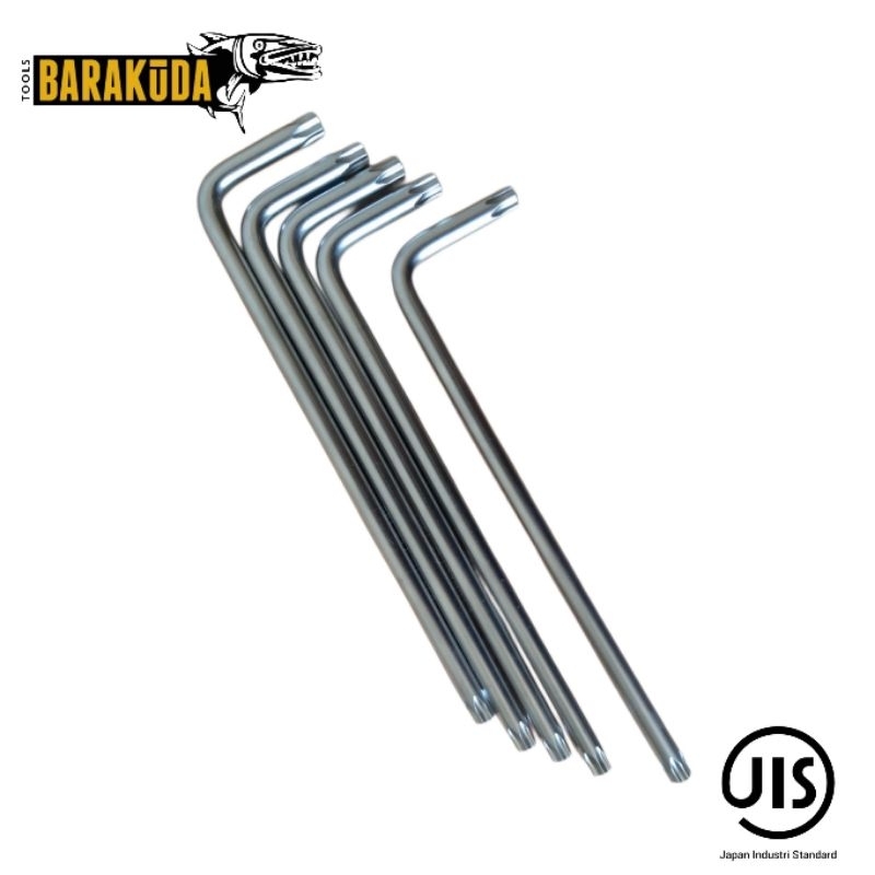 KUNCI L BINTANG T50 MM PANJANG TORX KEY LONG CRV BARAKUDA TOOL
