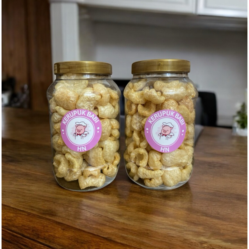 

Kerupuk Babi HN Super Enak isi 2 Toples (Non Halal)