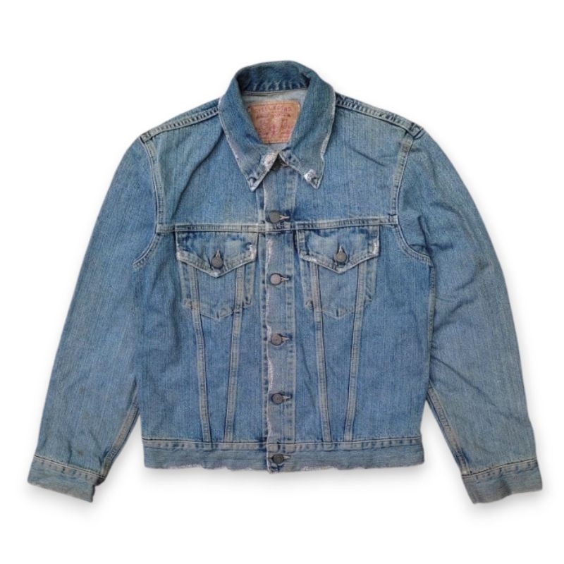 Spell Bound Japan Denim Distressed Trucker Jacket