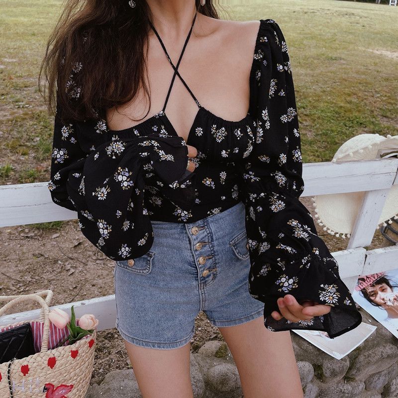 Blouse Korea Sabrina Chiffon Big Size --- Junghwa Blouse