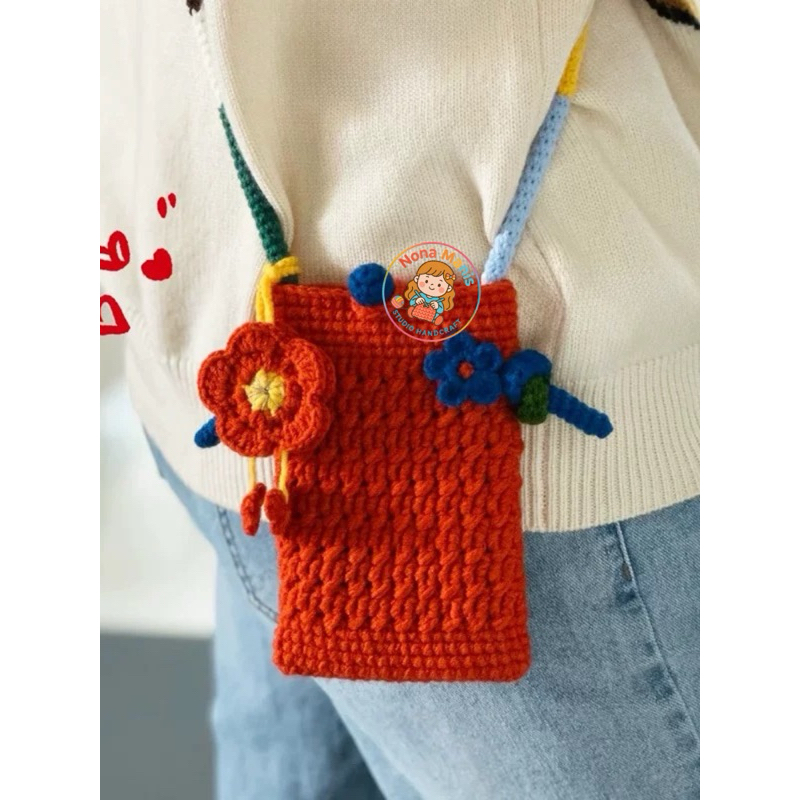 phone bag/phone bag rajut/tas hp/tas hp rajut