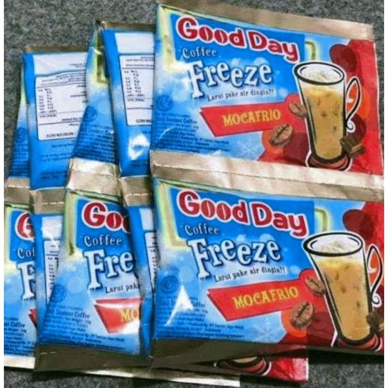 

Good Day Coffe Freeze Mocafrio(5 dan 10 sachet)