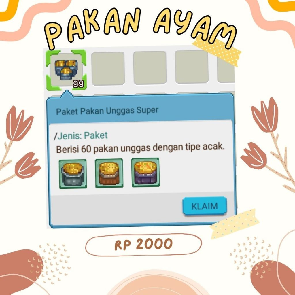 Jasa 99PaketPakanAyam