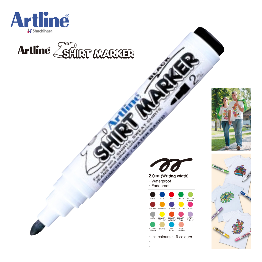 

Shirt Marker Artline 2mm EKT-2 / Spidol Baju Artline 2mm EKT-2