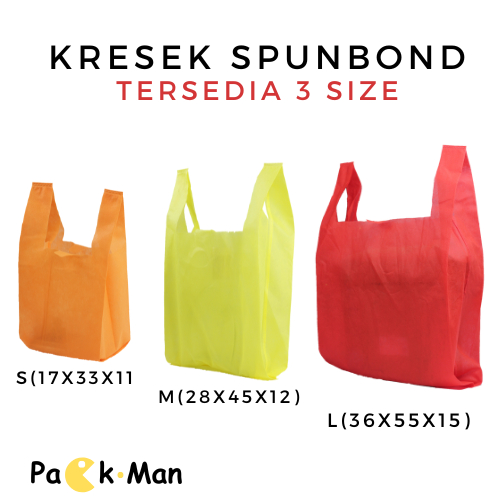 Tas Kresek Spunbond Termurah Tersedia Dalam 3 Ukuran | Tas Kantong Belanja Alfamart Indomaret