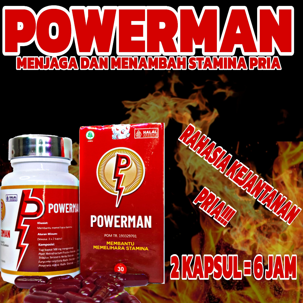 POWERMAN 0bat kuat obat kuat pria obat kuat pria tahan lama obat stamina pria herbal obat kuat origi