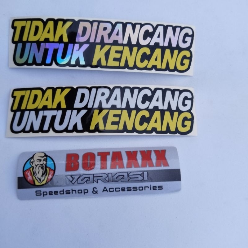 STIKER TIDAK DIRANCANG UNTUK KENCANG CUTTING