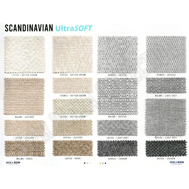 Promo Kain Scandinavian Semi Kanvas Velvet Interior Hikaron - Scandinavian Ultrasoft (Furniture,