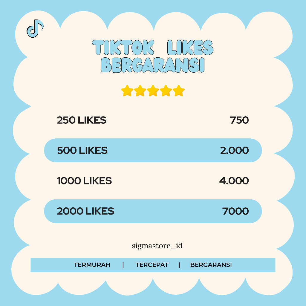 Jasa Likes TT tiktok Likes TT tiktok  Like tiktok TT Murah bergaransi tercepat termurah