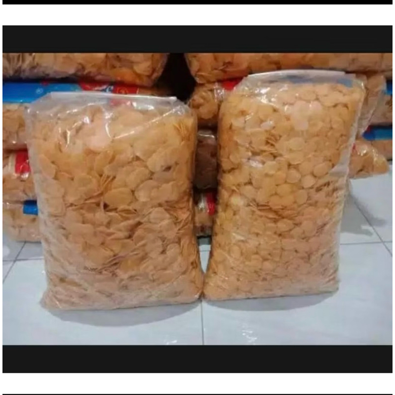 

2 kilo krupuk udang koin mentah super