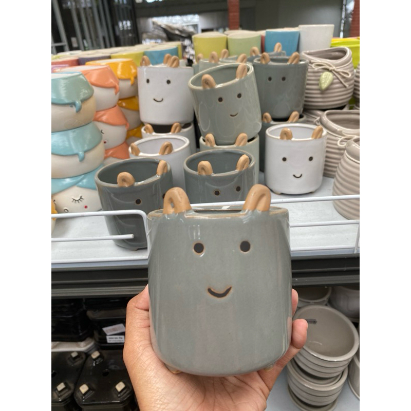 pot keramik - pot keramik kaktus - pot mini