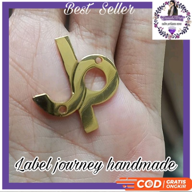 logo hijab/plat hijab JOURNEY scarf journey premium logo hijab jahit sendiri