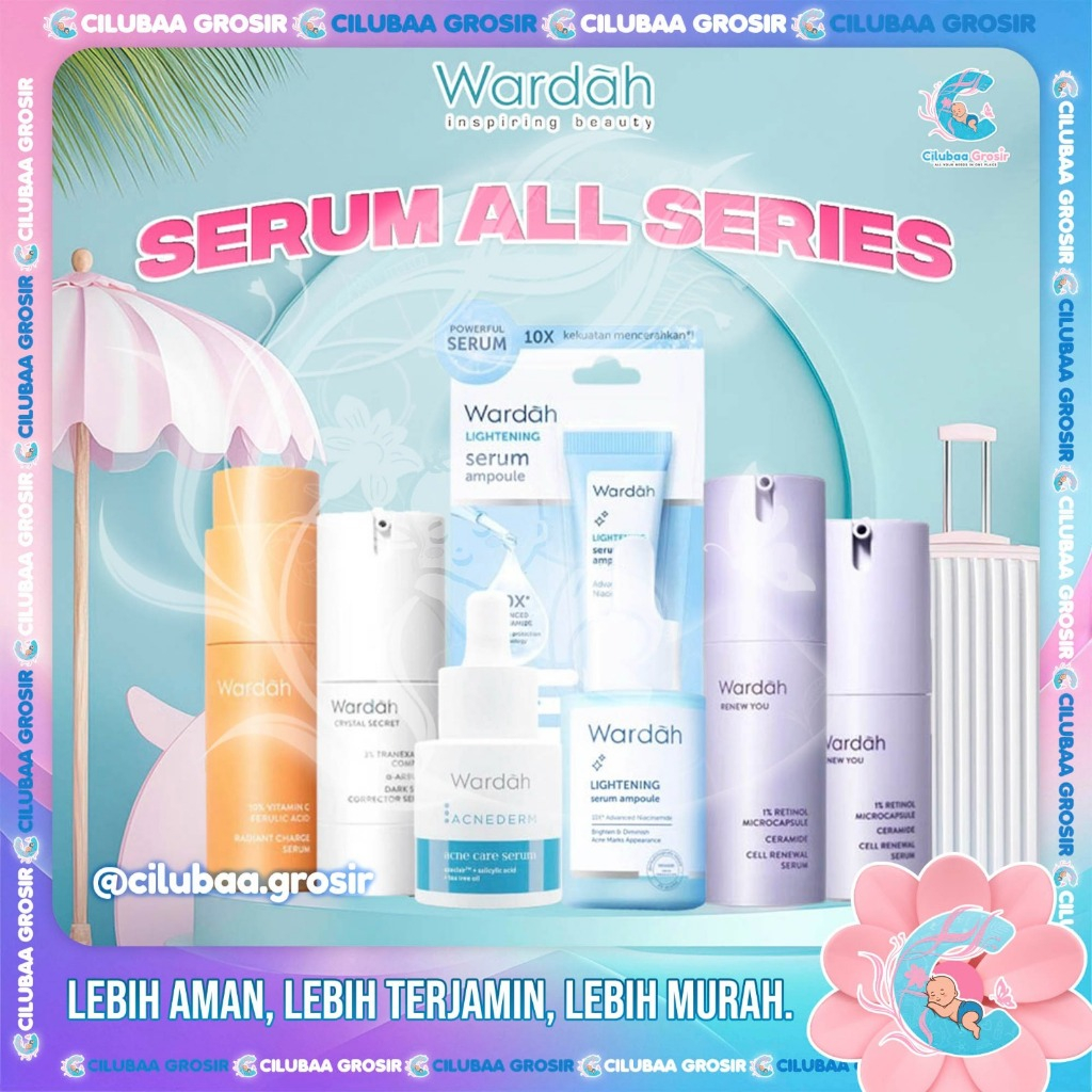 WARDAH Serum Series || Lightening 5% Niacinamide Serum Ampoule || Renew You 1% Retinol Microcapsule 