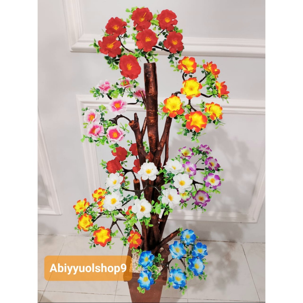 NEW ARRIVAL Bunga Hias Sudut Ruangan / Bonsai Hias Artificial | Dekorasi Ruangan | Pohon Palsu Plast