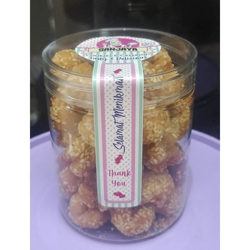 

ANEKA KUE KERING HOMEMADE & Snack BY "SANJAYA COOKIES" toples tabung 500gr