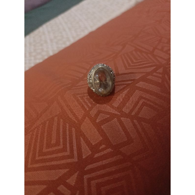 kecubung es serat benang merah cincin ring