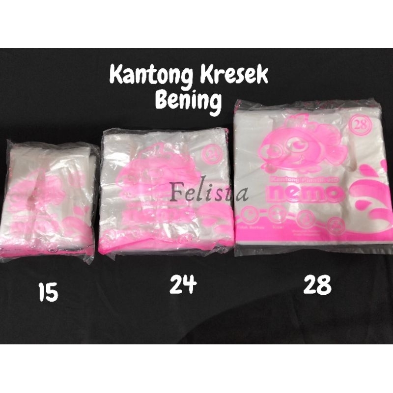 KANTONG KRESEK BENING NEMO /Kresek bening