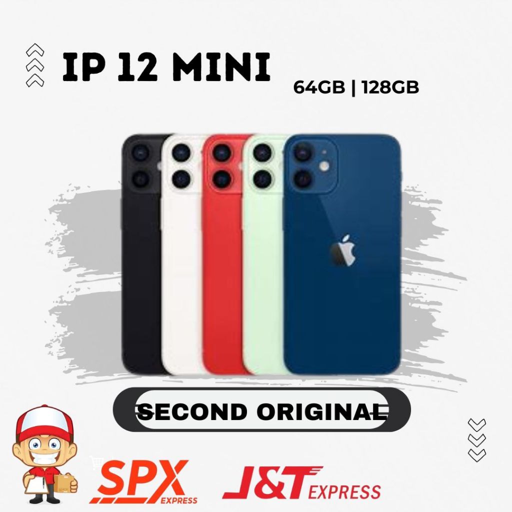 IP 12 MINI 128GB/64GB SECOND  IPHONE12 MINI BEKAS MULUS FULLSET BERGARANSI
