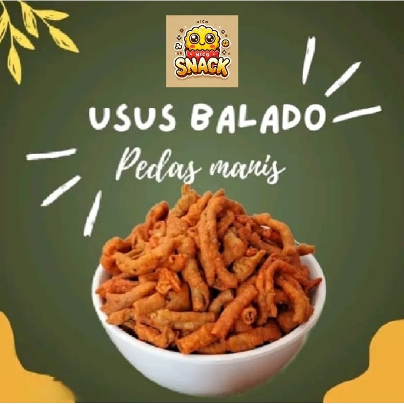 

Keripik Usus Ayam Balado Bundling Isi 10/pack Grosir