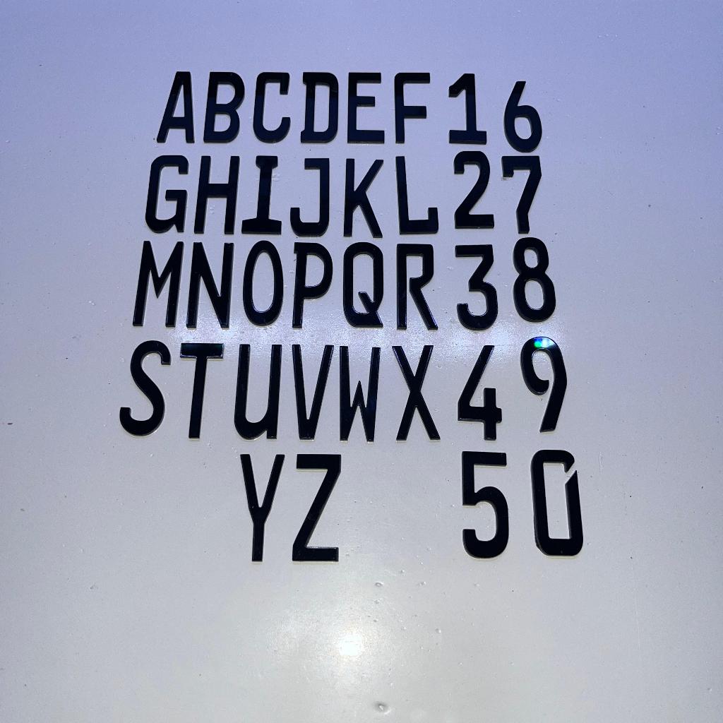 PLAT NOMOR AKRILIK ANGKA TAHUN
