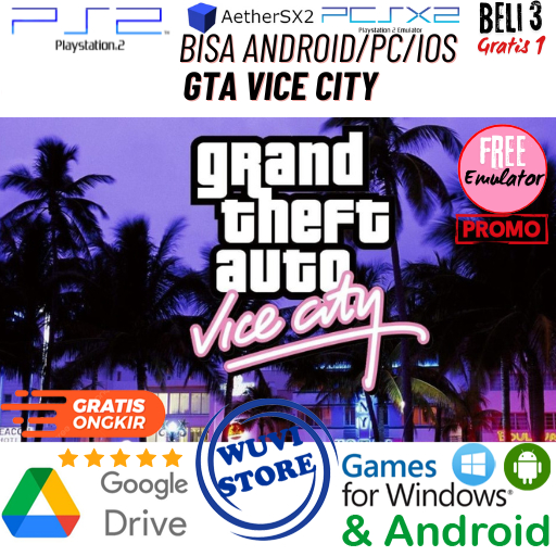 PS 2 GTA Vice City | Bisa di PC / Android / IOS Plus Emulator | Beli 3 Gratis 1