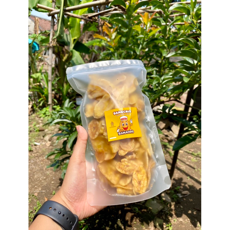 

[ BANACRIS ] KERIPIK PISANG ASIN GURIH 200G KEMASAN REFIL