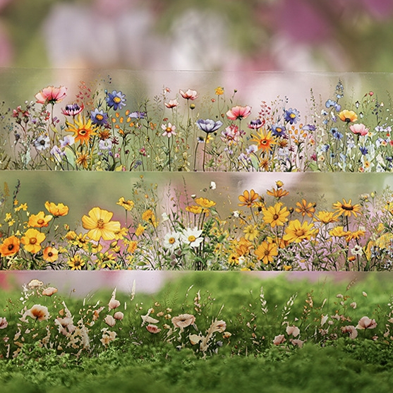 

[Artopia] 1 Roll Walking Through The Flowers Sticker Stiker Bunga Kembang Flower Washi Alang