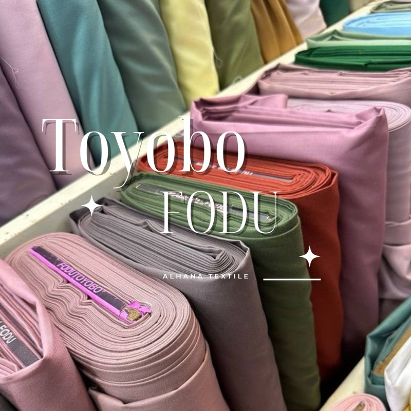 Kain Katun Toyobo Fodu Premium Original Exclusive Katun Jepang Bahan Kebaya/Dress/Gamis/Furing By Al