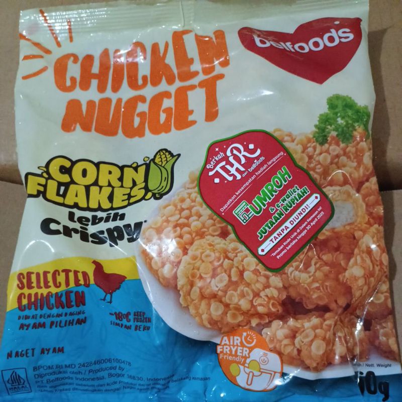

belfoods crispy chicken nugget corn flakes 450gr