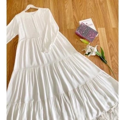 Gamis Terbaru Zafina | Niami Dress Pinggang Tali Serut | Gamis Trendy Wanita | Baju Muslim Terbaru