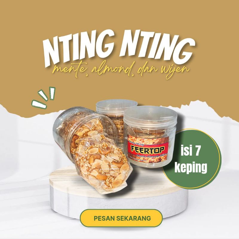 

Nting Nting Feertop Mente Almond Wijen Isi 7 Keping